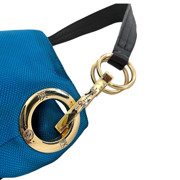 JPK PARIS 75 Large Teal Nylon Canvas Hobo Bag - Picture 11 of 15